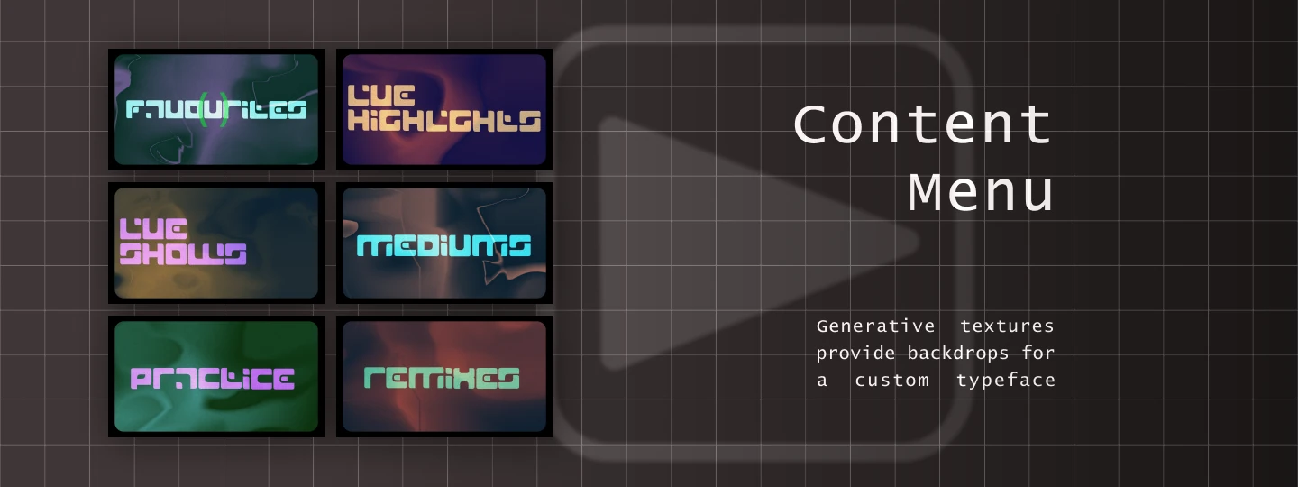 FamLi visual identity — Content Menu