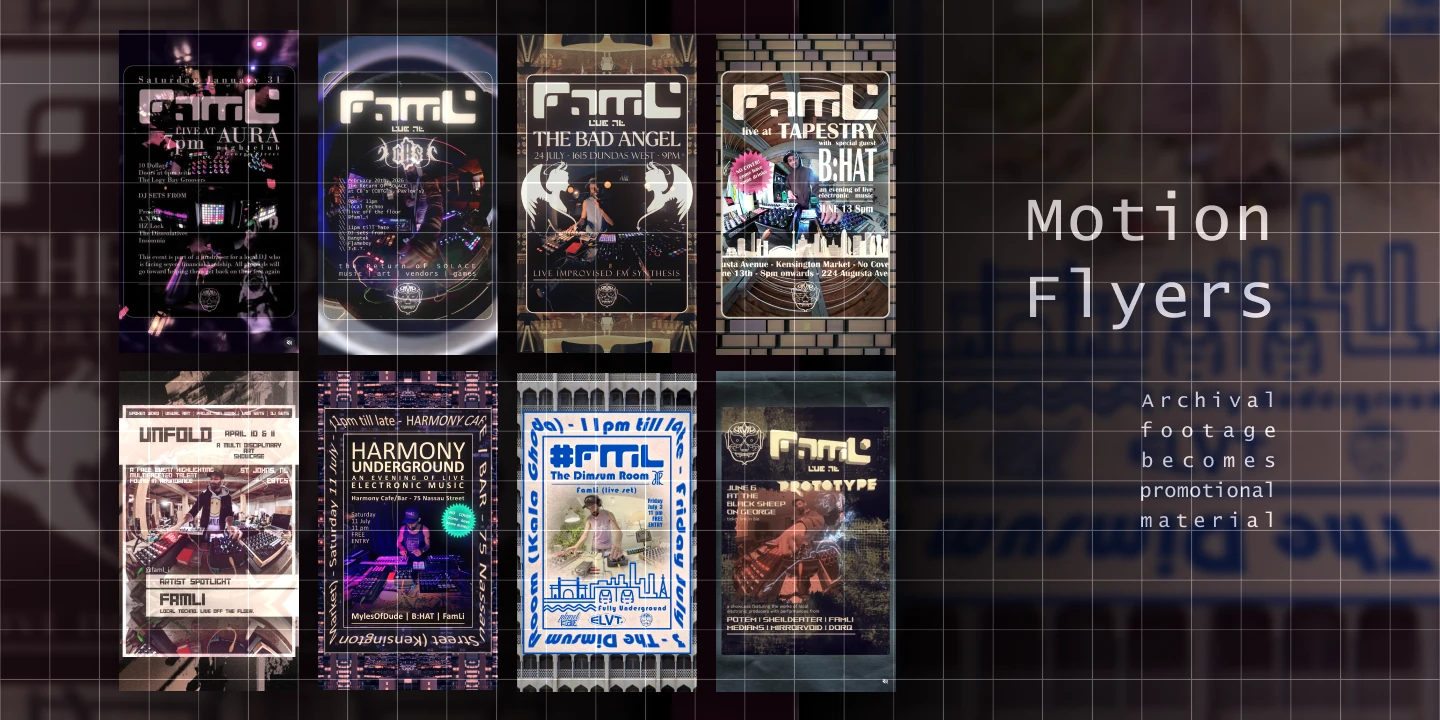 FamLi visual identity — Posters